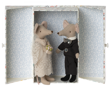 Hochzeitsmäuse in Schachtel