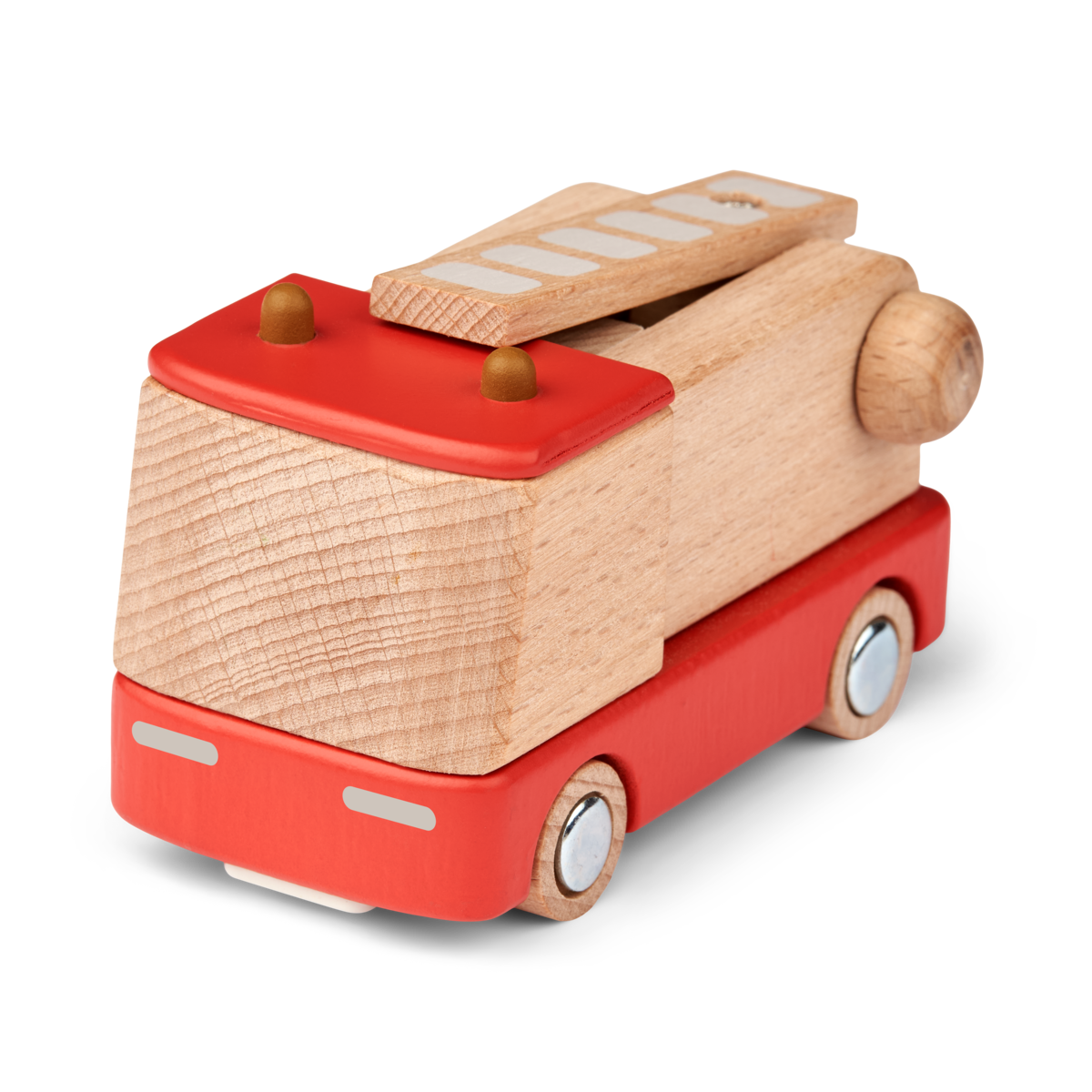 Feuerwehrauto aus Holz