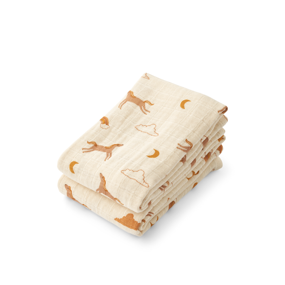 Lewis Baumwollmusselin Tuch 2er Pack - Dream