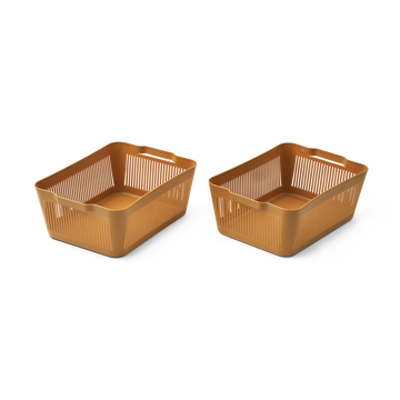 Makeeva Korb L - 2er Set - Golden Caramel