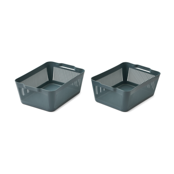 Makeeva Korb L - 2er Set - Whale Blue