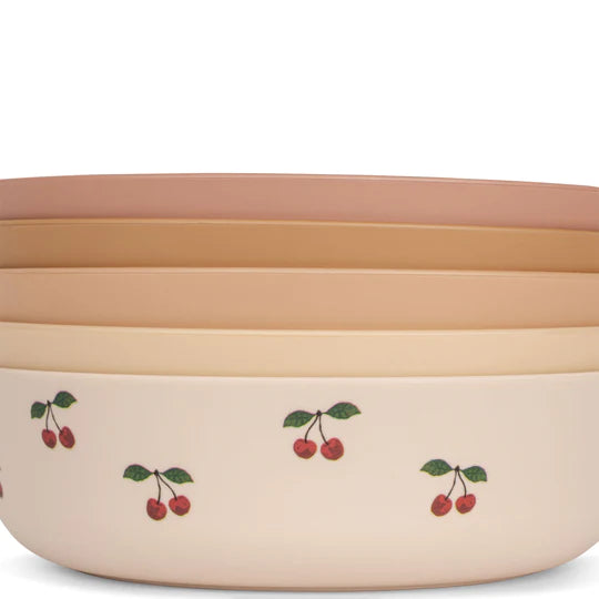 Bol en silicone Damina - pack de 2 - Dusty mint/faune green mix