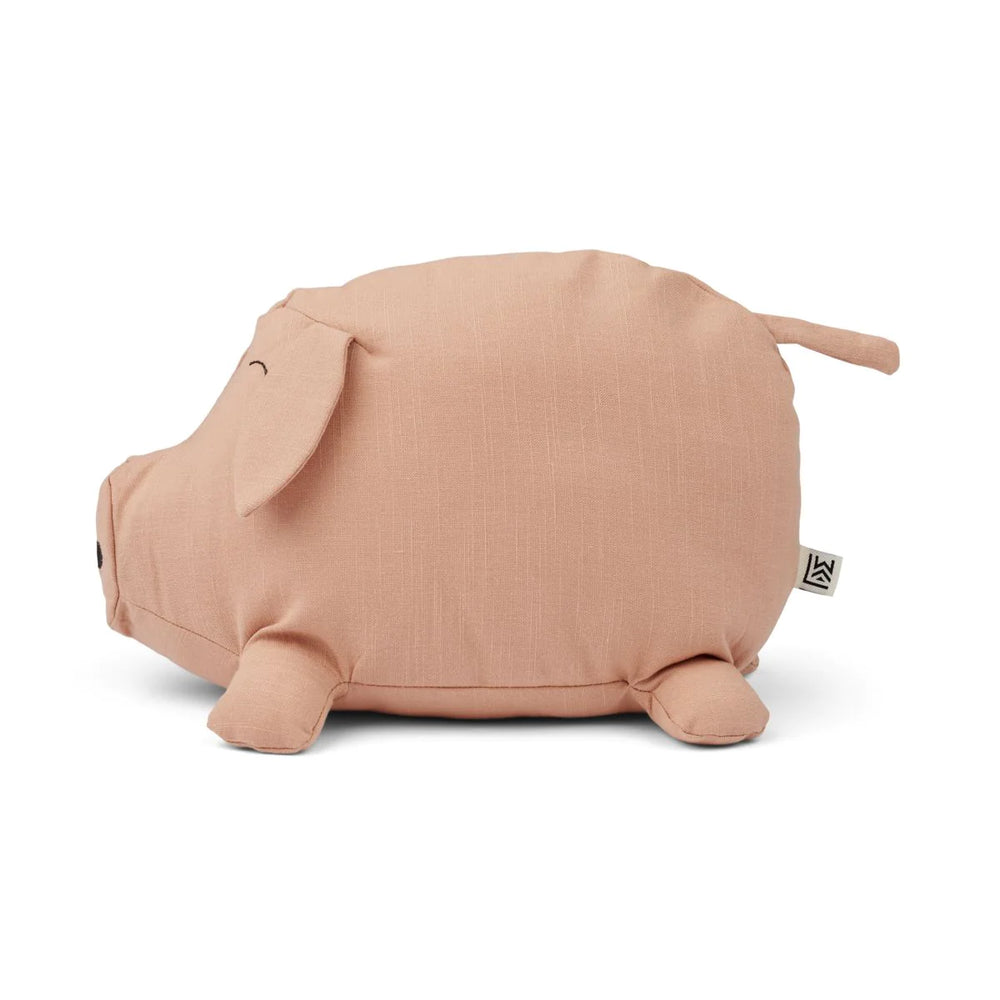 Schweinchen Kuscheltier Nava aus Leinen