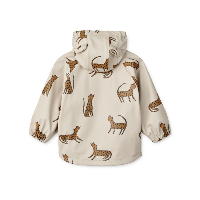 Regenjacke Melodi Leopard Sandy