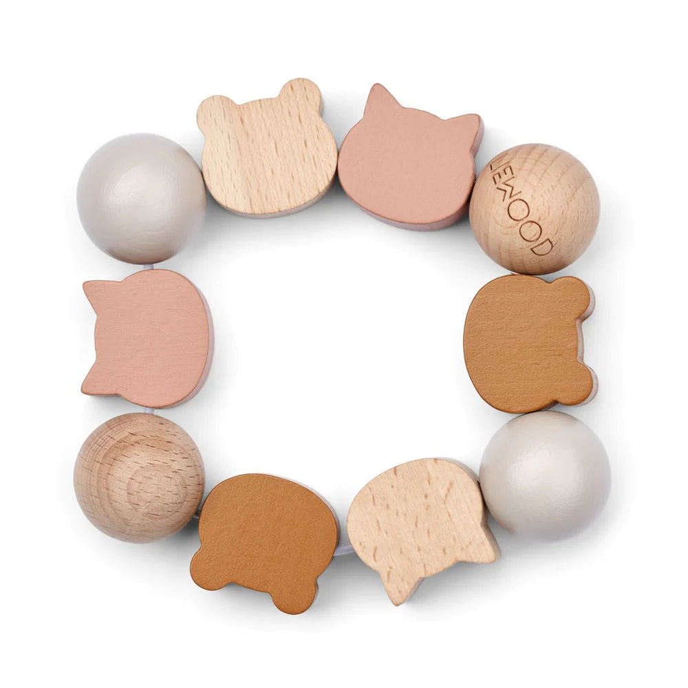 Rassel aus Holz Allie Tuscany Rose