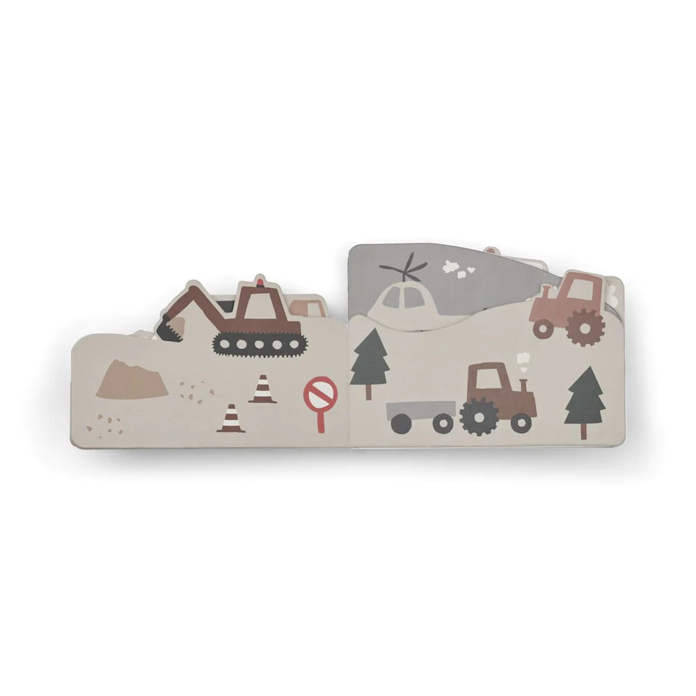 Liewood Baby Bilderbuch mit Stanzformen - Vehicles