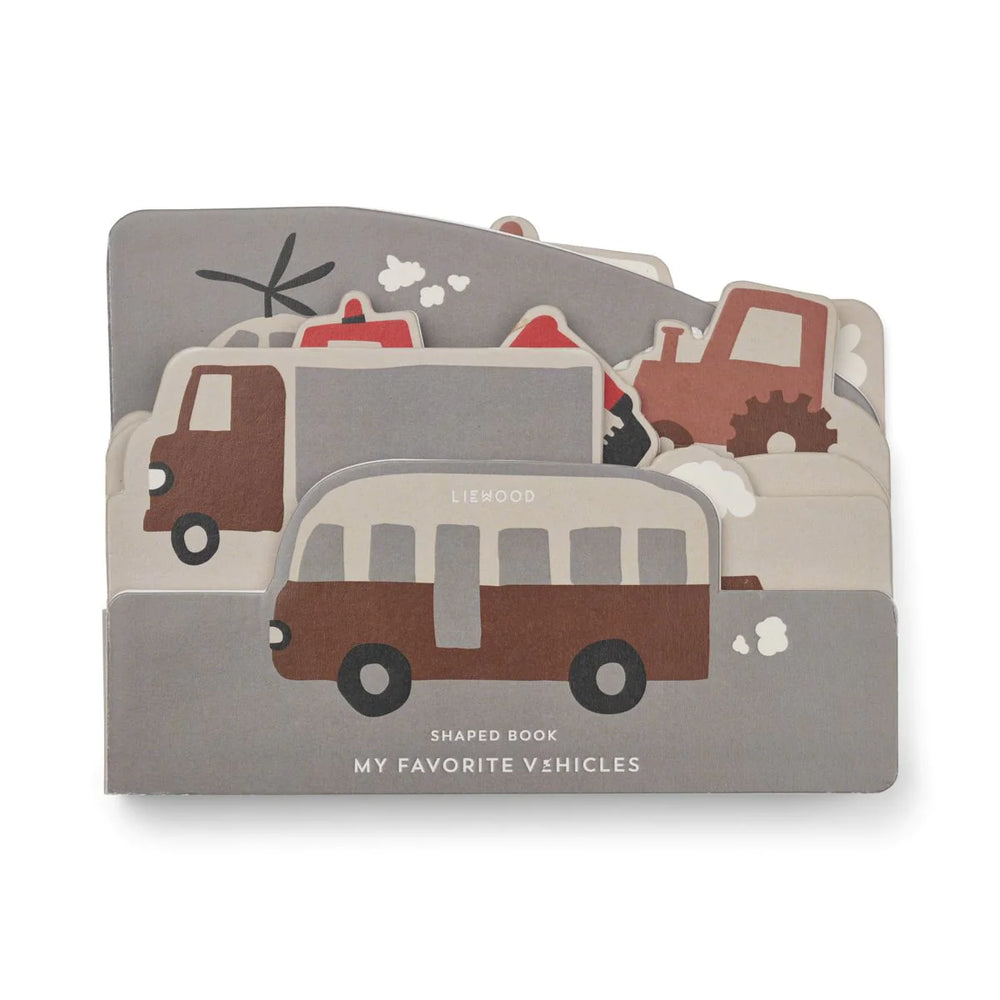 Liewood Baby Bilderbuch mit Stanzformen - Vehicles