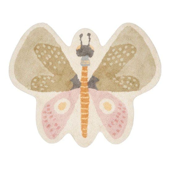 Teppich Butterfly 94x110 cm - Flowers & Butterflies