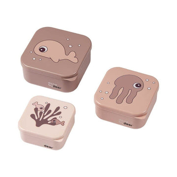 Done by Deer - Snack box 3er Set Sea friends Powder