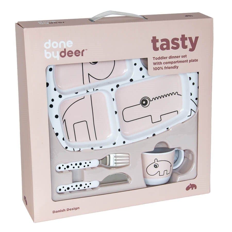 Done by Deer - Service de table pour tout-petits Happy dots Powder