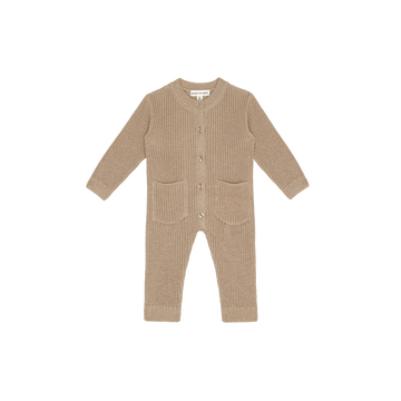 House of Jamie Knitted Babysuit Beige