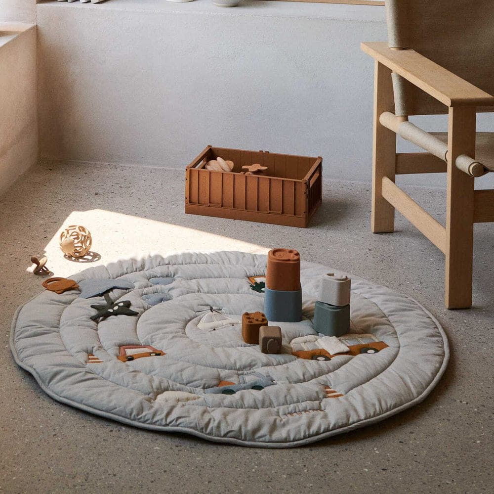 Gitta Krabbeldecke Blau - Activity Decke - 100cm