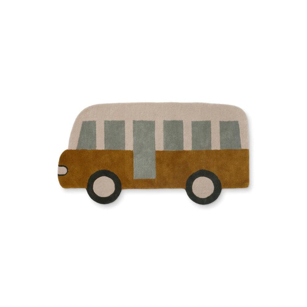 Liewood Tapis enfant Bus Jena - tissé à la main - 105x56