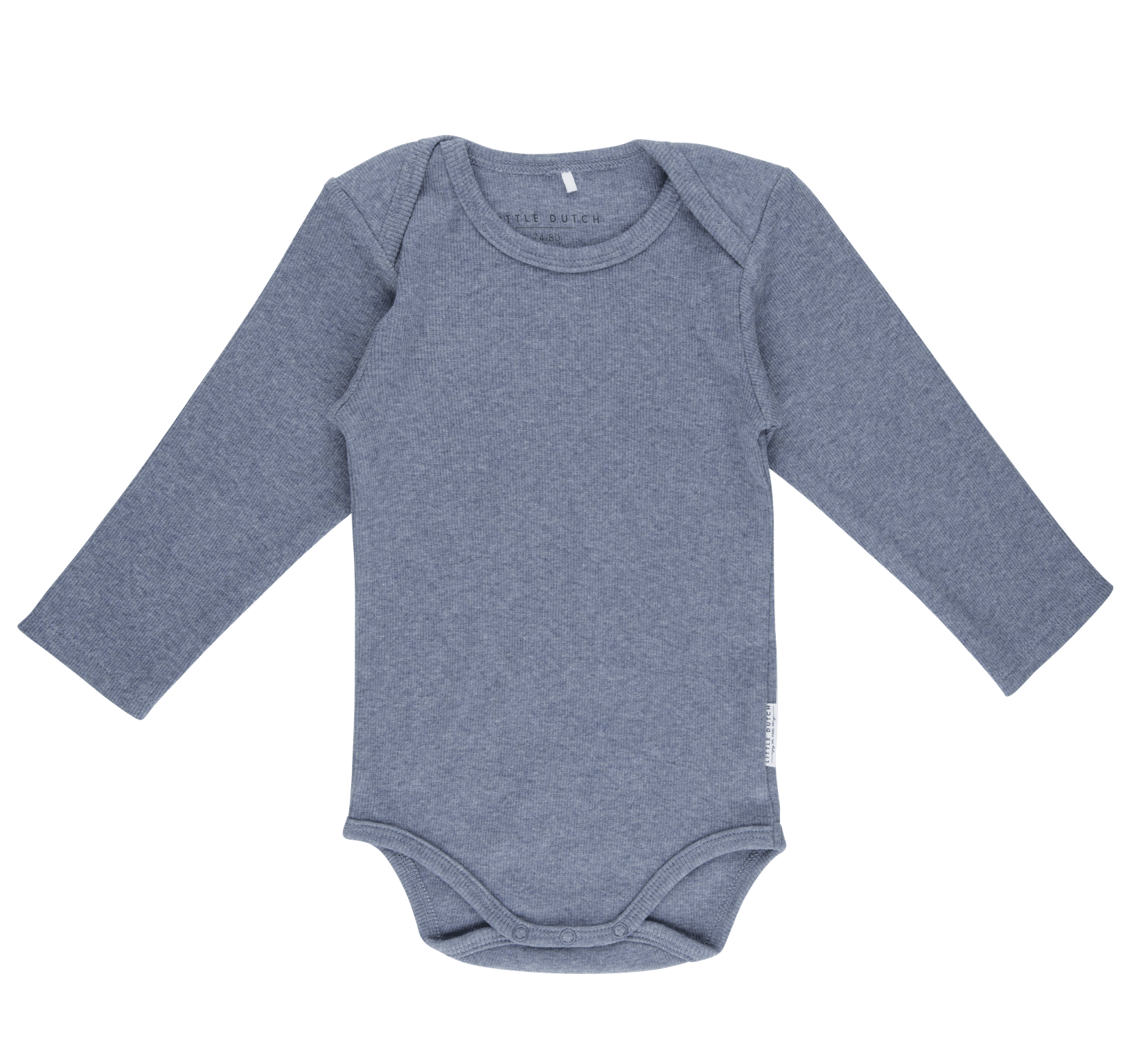 Body lange Ärmel melange blau 62/68