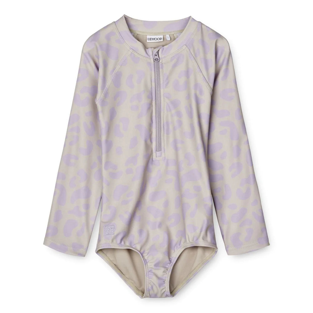 Badeanzug Magali langarm mit UV Schutz - Misty Lilac