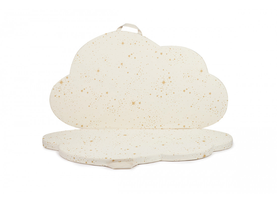 Faltbare Spielmatte Gold Stella White