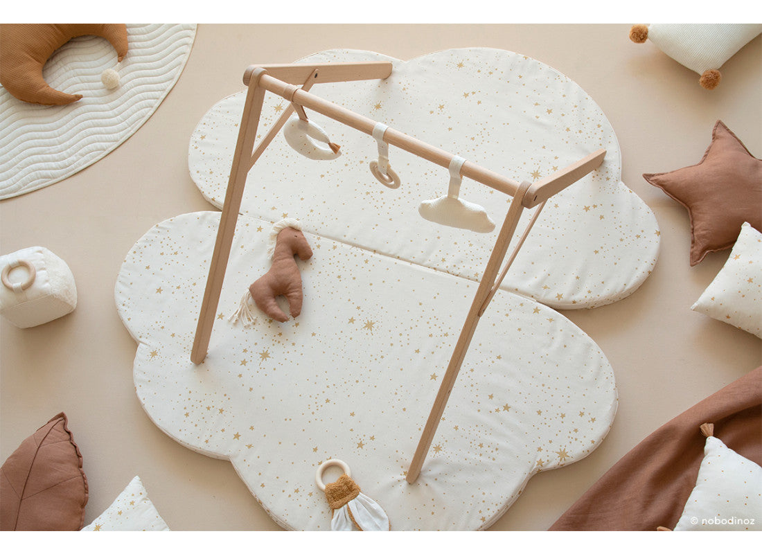 Faltbare Spielmatte Gold Stella White