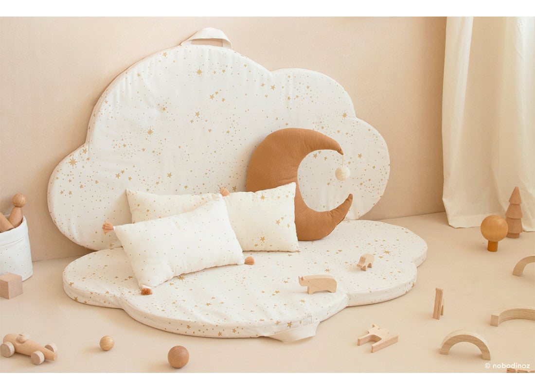 Faltbare Spielmatte Gold Stella White