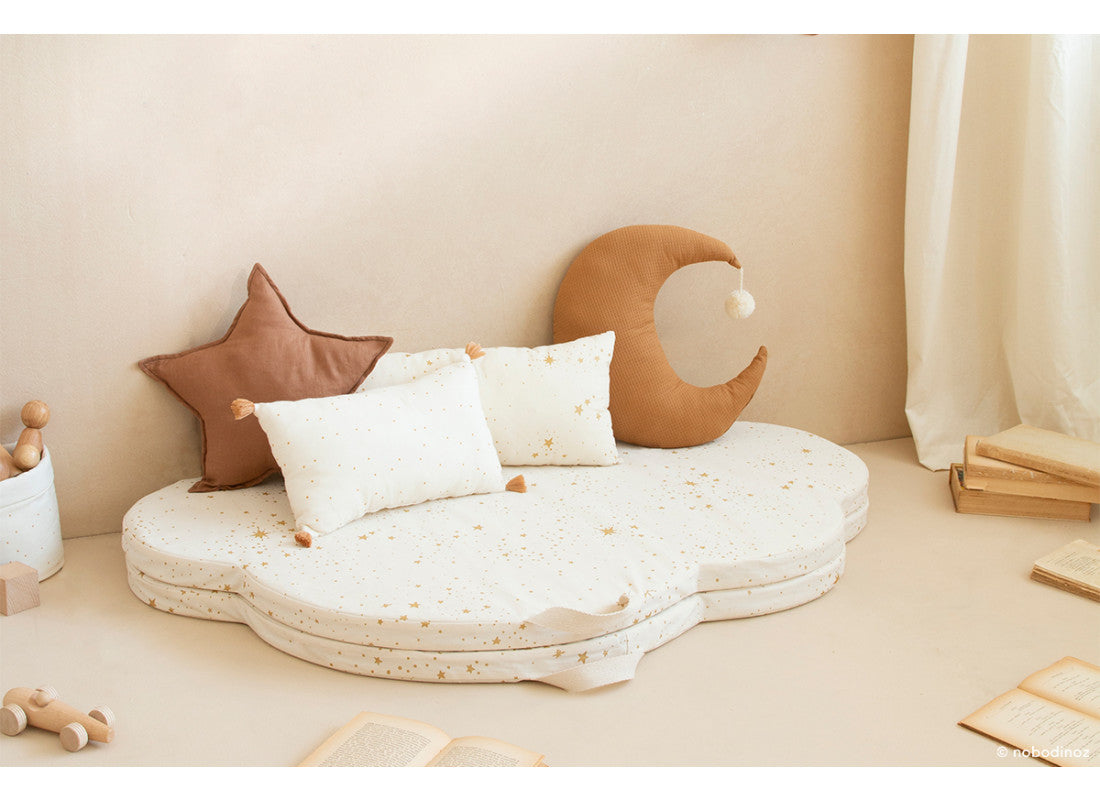 Faltbare Spielmatte Gold Stella White