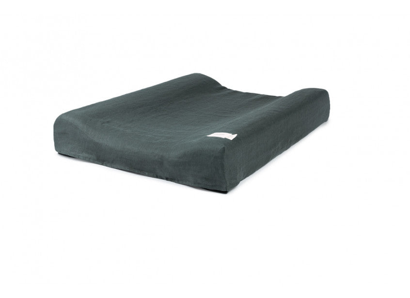 Nobodinoz Wickelunterlage mit Bezug Lin Français Green Blue
