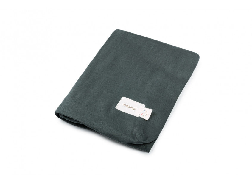 Nobodinoz Wickelunterlage mit Bezug Lin Français Green Blue