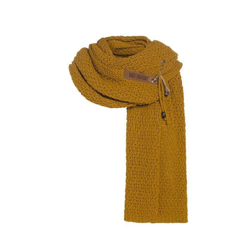 Knit Factory - Strick Schal Luna - Ochre