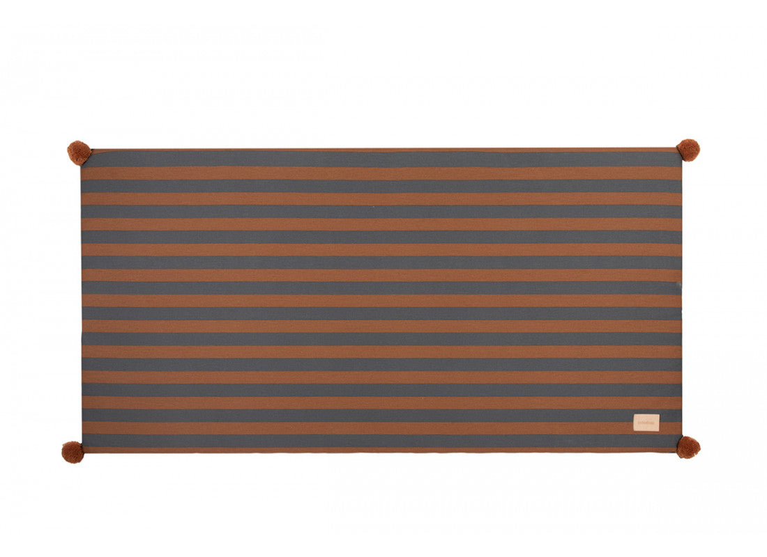Nobodinoz Spielmatte Majestic Blue Brown Stripes