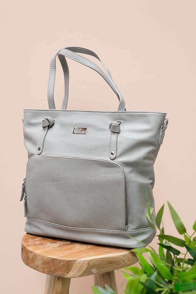 Wickeltasche Grey