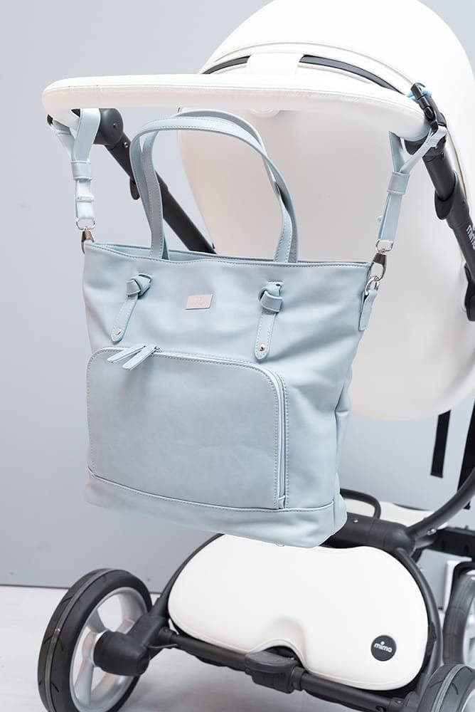 Wickeltasche Puderblau