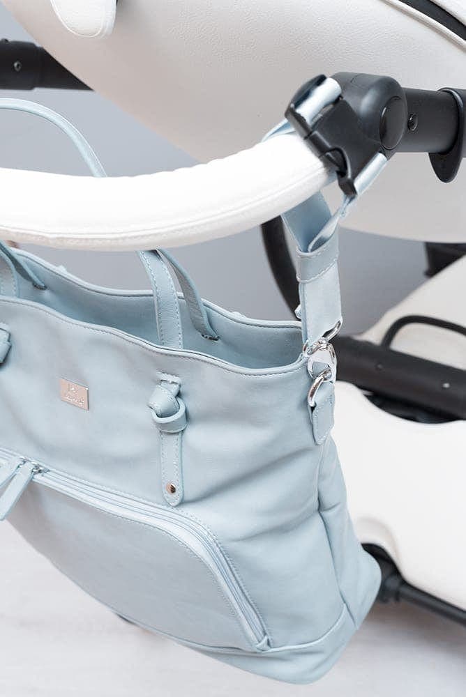 Wickeltasche Puderblau