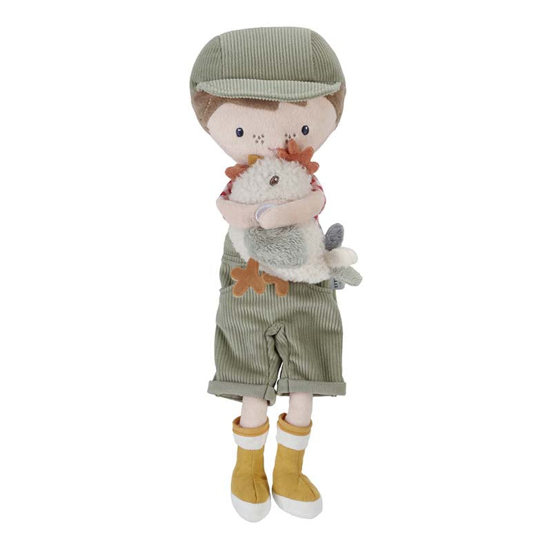 Little Dutch Puppe Kuschelpuppe farmer Jim mit Huhn 35cm