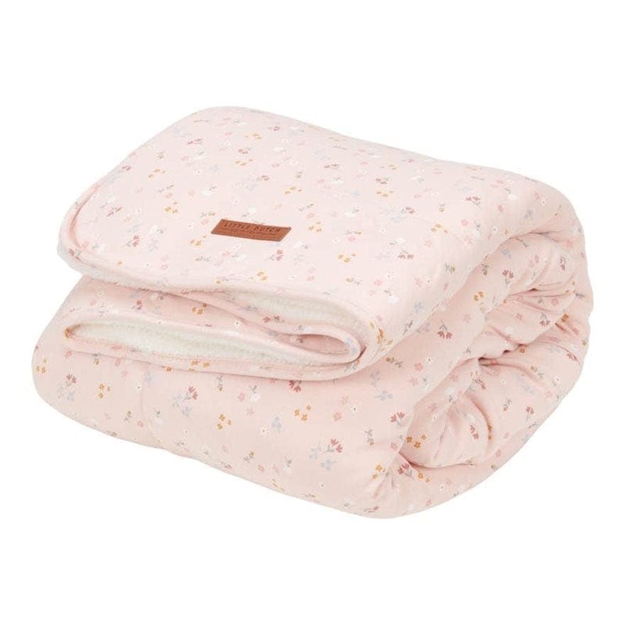 Babydecke - Kuscheldecke -Little Pink Flowers 70x100