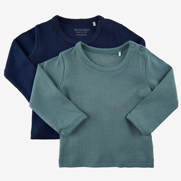 Minymo - Shirt / Blouse - 2er Set - Goblin Blue