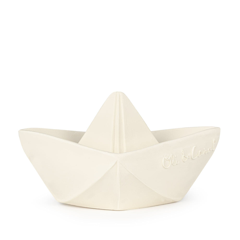 Oli&Carol - Jouet de Bain Navire Origami - Blanc