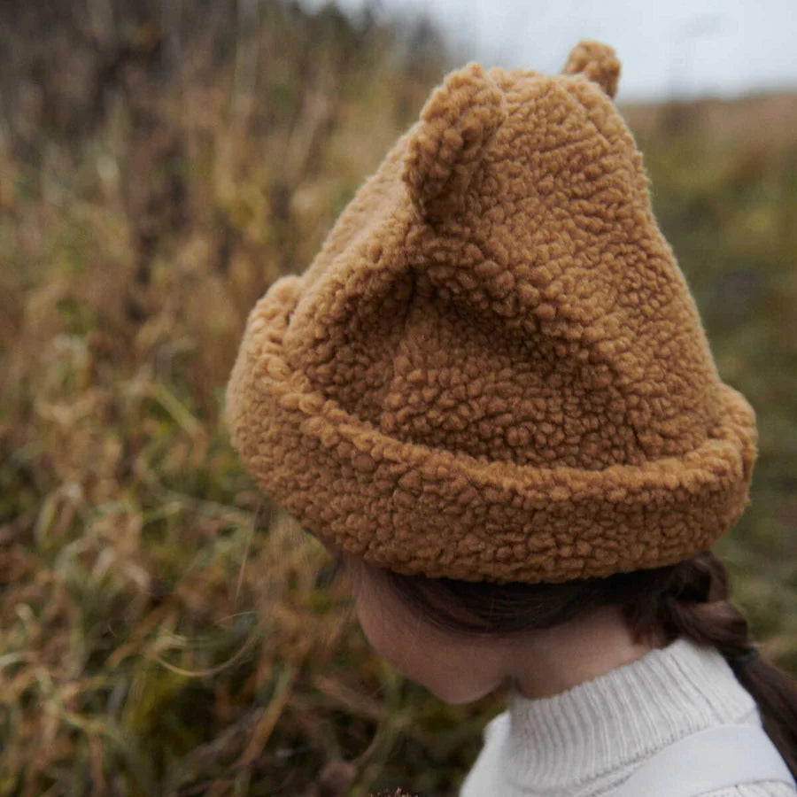 Bonnet ours à oreilles - kaki