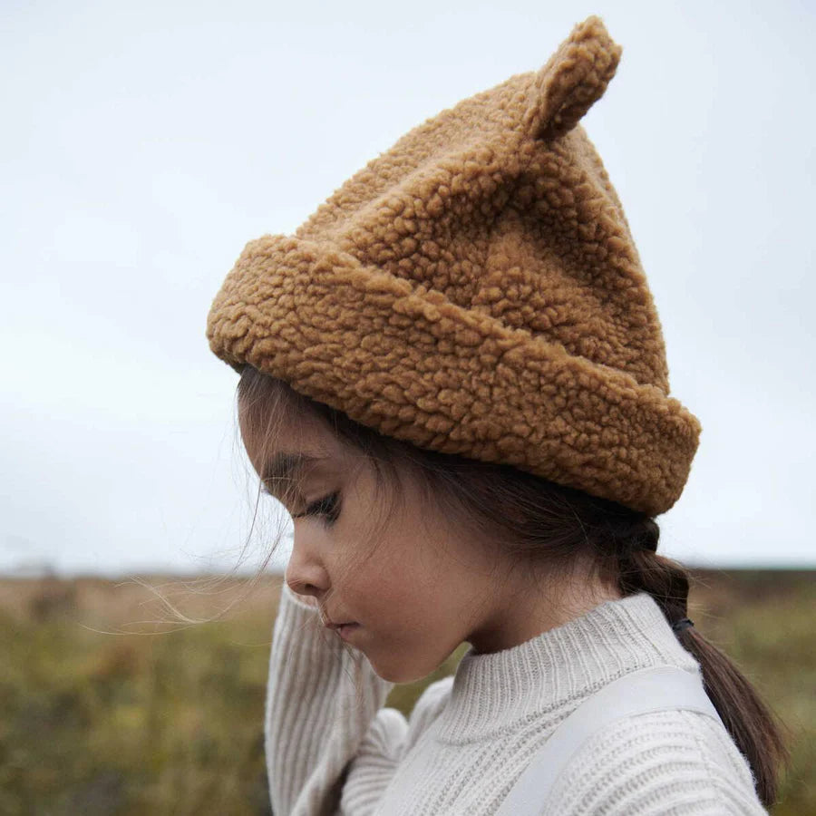 Bonnet ours à oreilles - kaki