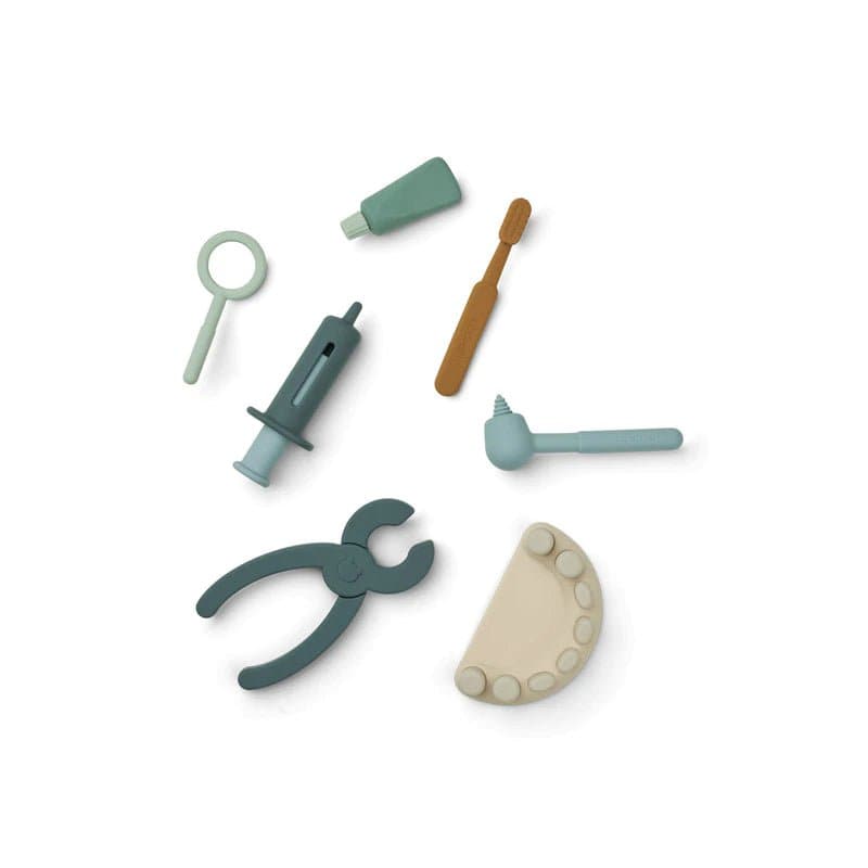 Mallette de docteur LIEWOOD - jeu de docteur - silicone - bleu
