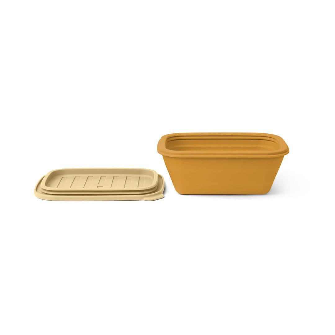 Faltbare Lunchbox Silikon Golden Caramel