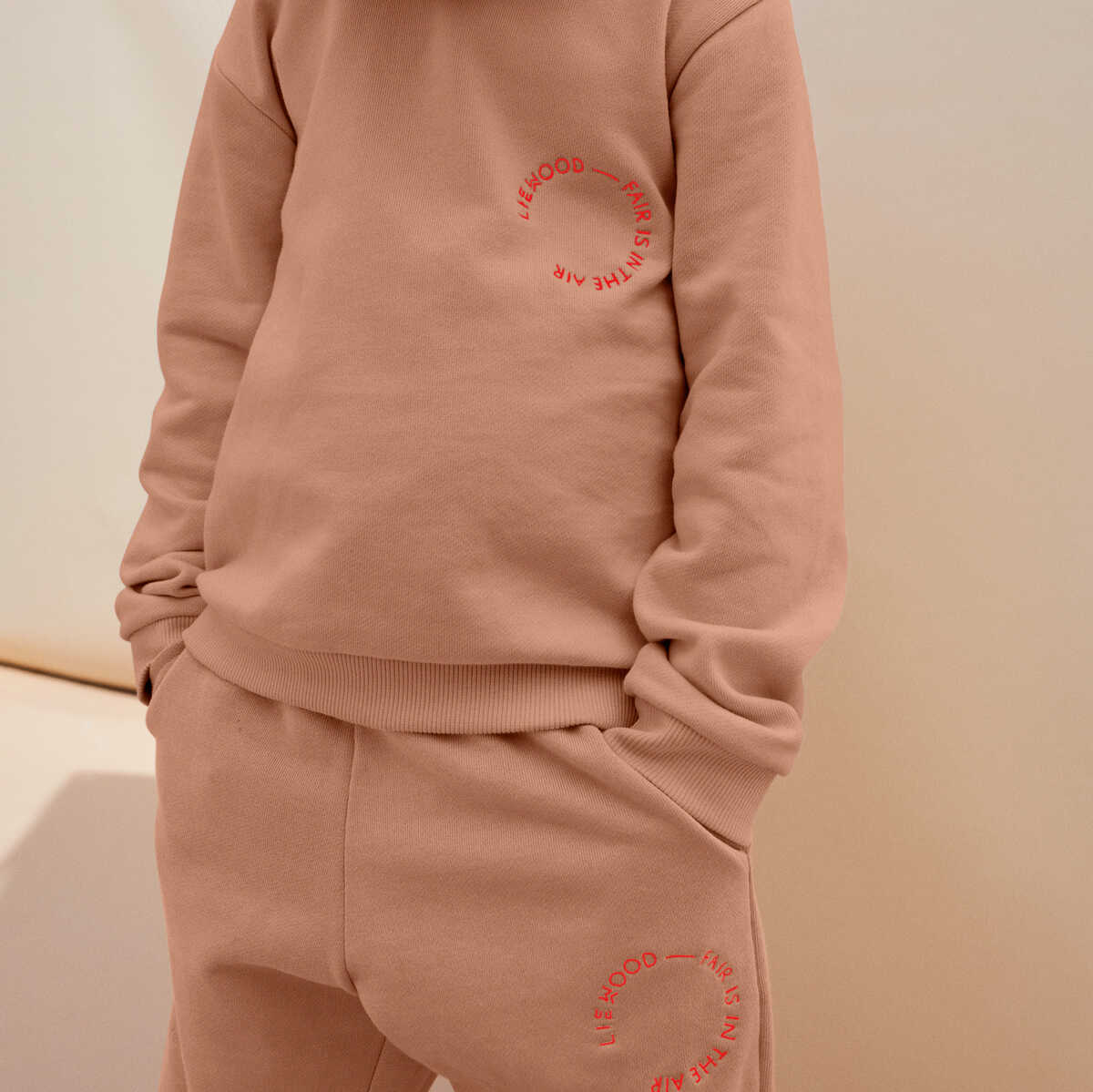 Short de survêtement enfant Frigg - rose toscane