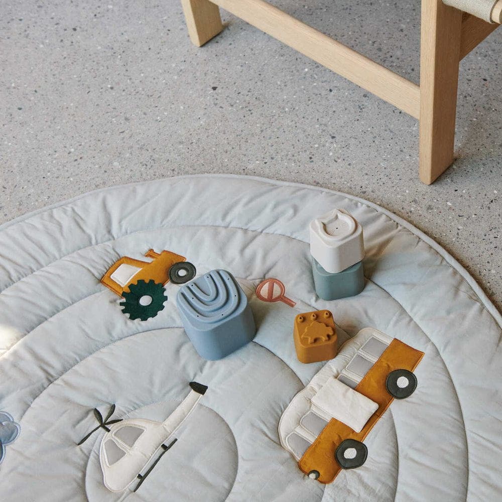 Gitta Krabbeldecke Blau - Activity Decke - 100cm