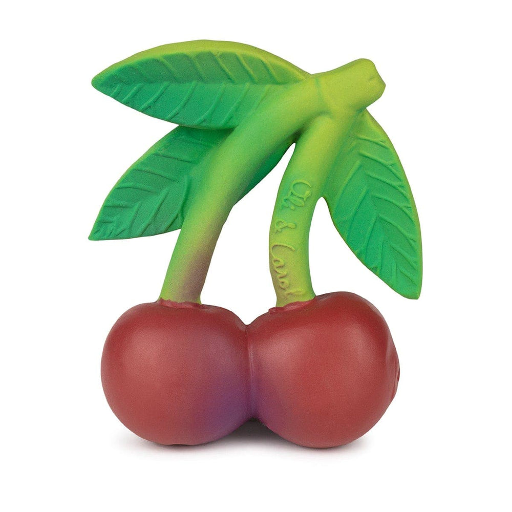 Oli & Carol Anneau de dentition caoutchouc naturel Mery Cerise