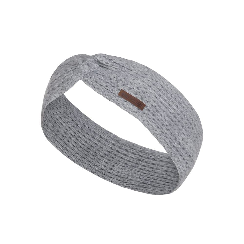 Knit Factory - Strick-Kopfband Joy - Grau