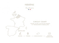 Lin Français Wickeltasche Nobodinoz aus Leinen Sand Produktion
