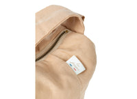 Lin Français Wickeltasche Nobodinoz aus Leinen Sand Detail
