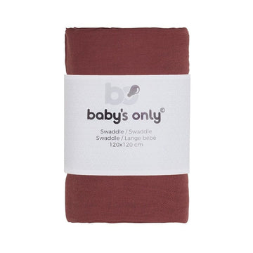 Baby's Only - Swaddle Breeze stone red - 120x120 - cotton